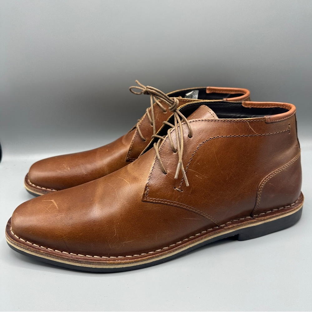 Steve Madden Harken1 247 Chukka Leather Boots Size 15 Brown